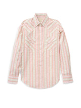 Women's Cowboygirl Blossom Pink Spurs Print Granddaddy Snap Shirt - Ely Cattleman - Flyclothing LLC