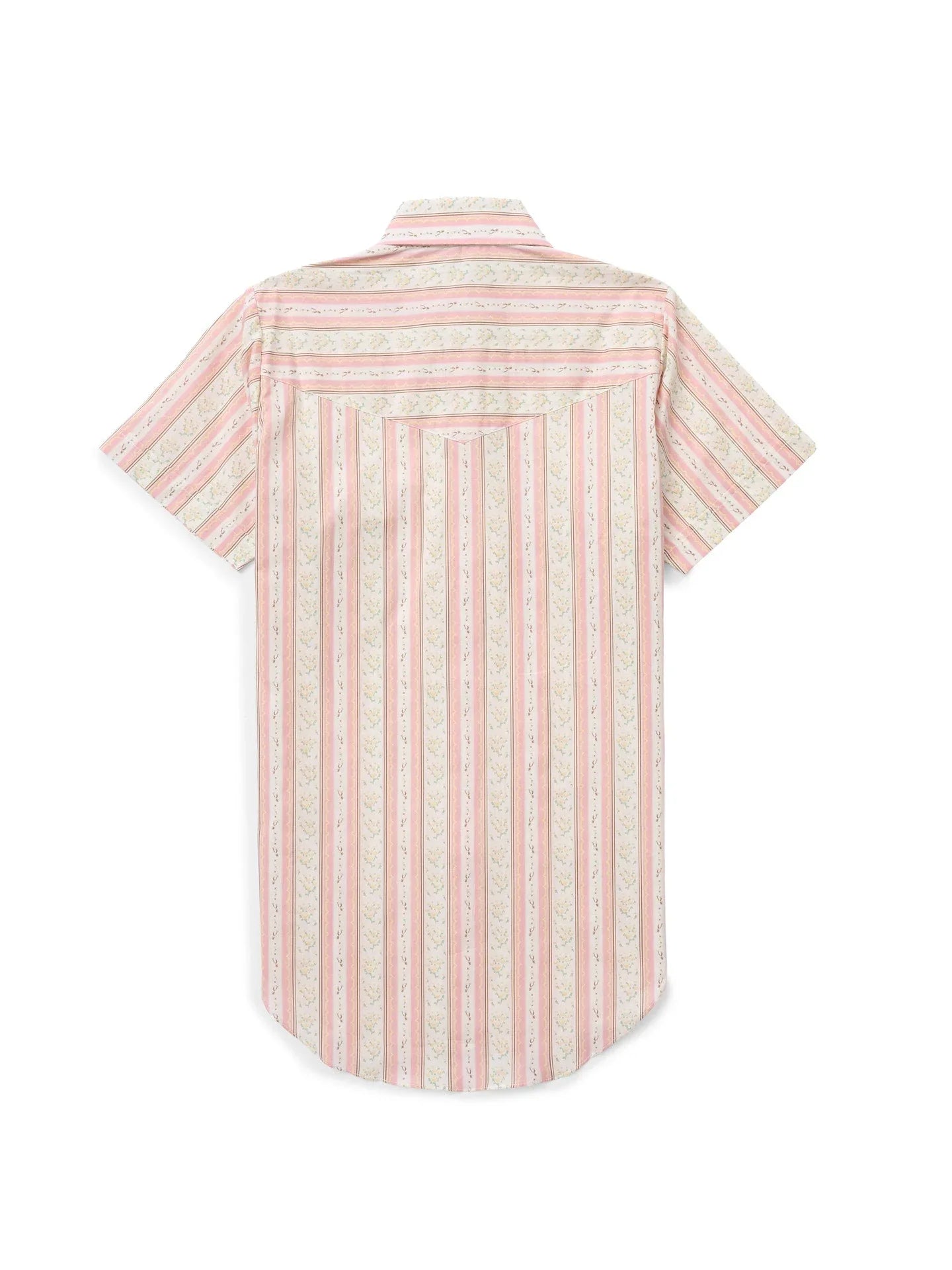 Women's Cowboygirl Blossom Pink Short Sleeve Spurs Print Granddaddy Snap Shirt - Ely Cattleman - Flyclothing LLC