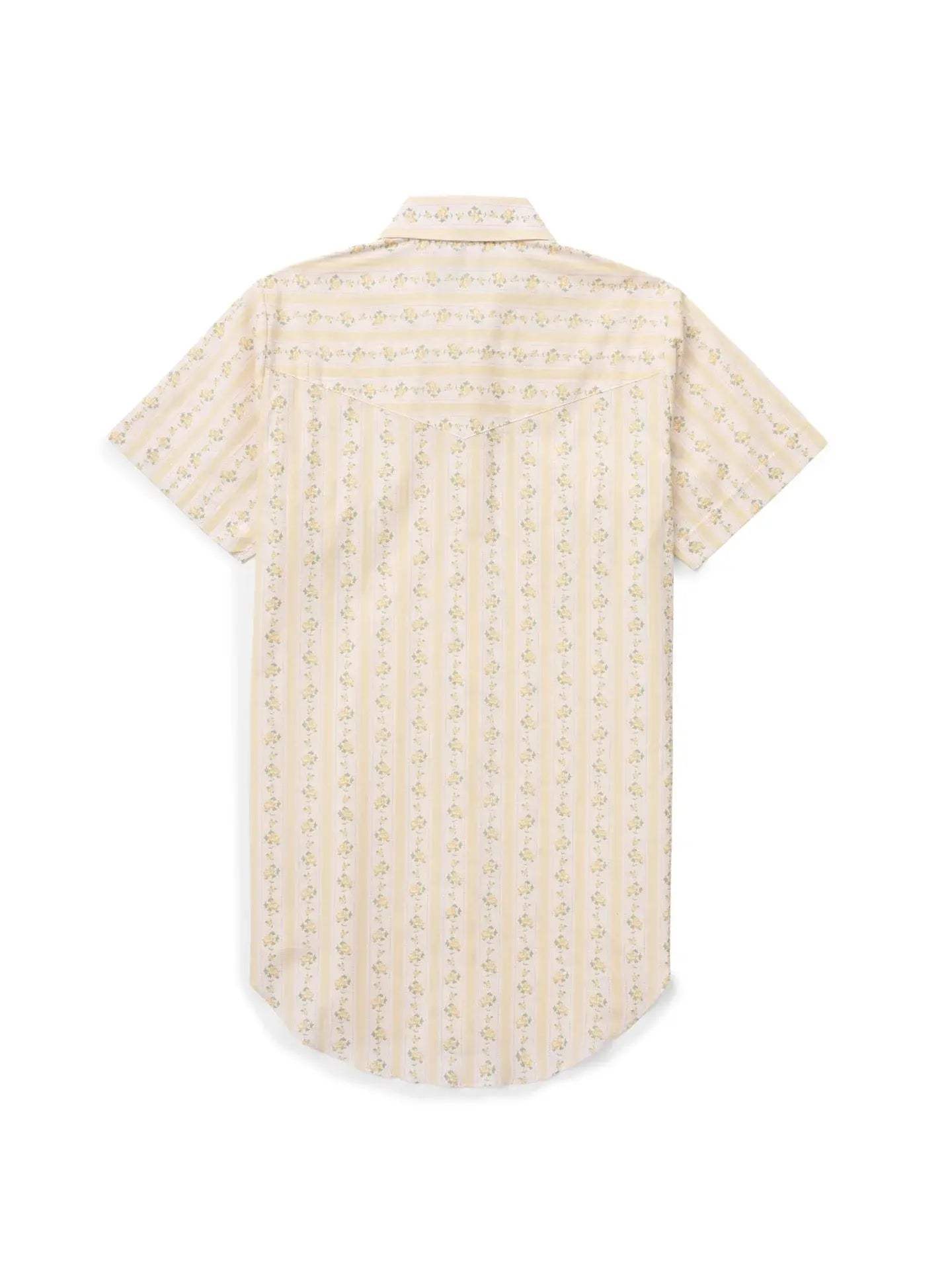 Women's Cowboygirl Buttermilk Short Sleeve Rose Print Granddaddy Snap Shirt - Ely - Flyclothing LLC
