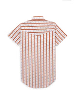 Women's Cowboygirl Ranch Rig Rust Short Sleeve Rose Print Granddaddy Snap Shirt - Ely Cattleman - Flyclothing LLC