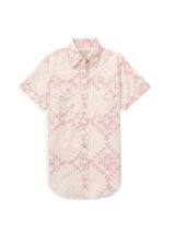 Women's Cowboygirl Blossom Pink Quilt Short Sleeve Granddaddy Snap Shirt - Ely Cattleman - Flyclothing LLC