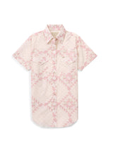 Women's Cowboygirl Blossom Pink Quilt Short Sleeve Granddaddy Snap Shirt - Ely Cattleman - Flyclothing LLC