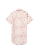 Women's Cowboygirl Blossom Pink Quilt Short Sleeve Granddaddy Snap Shirt - Ely Cattleman - Flyclothing LLC