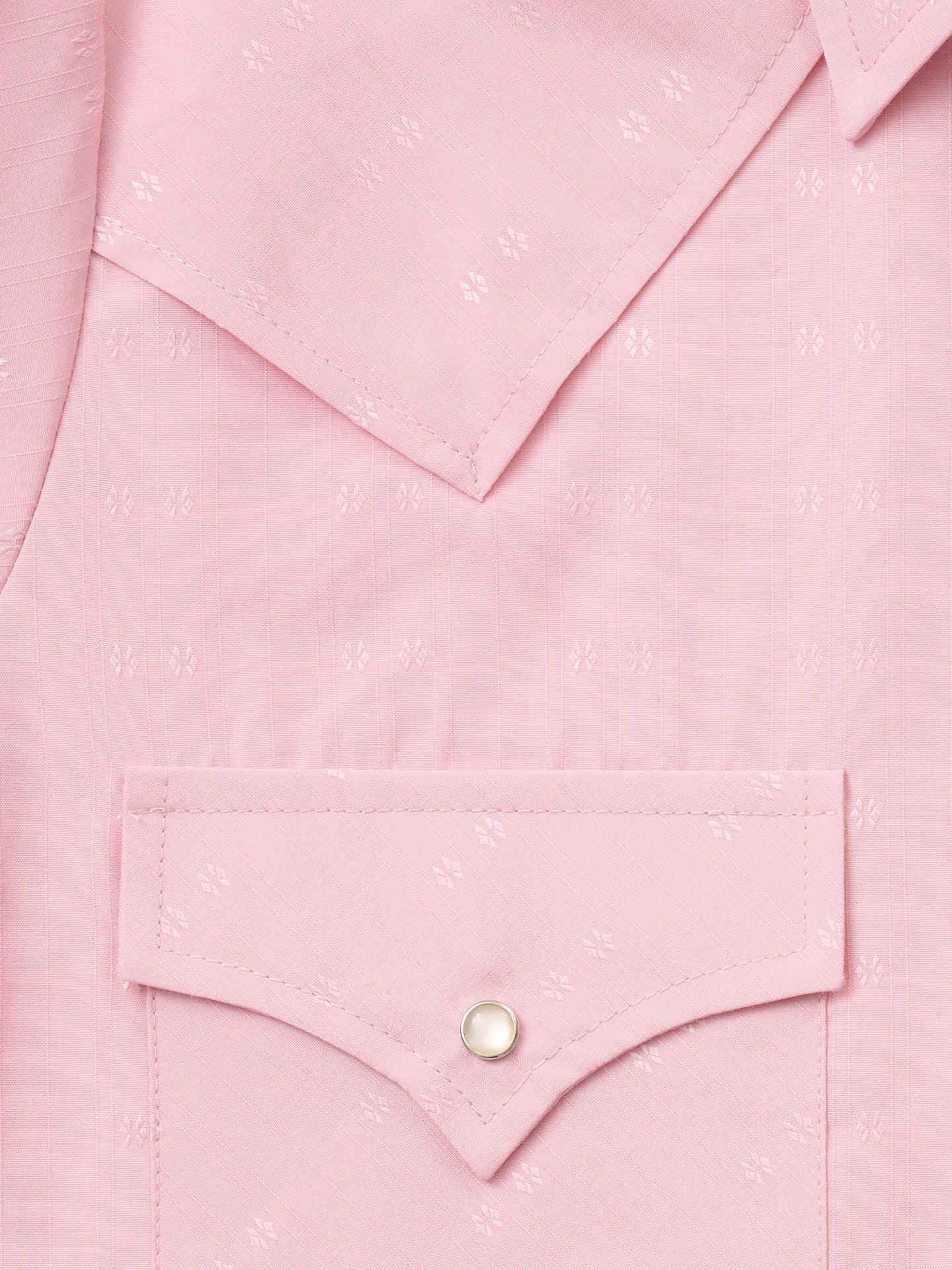 Women's Cowboygirl Blossom Pink Vented Short Sleeve Granddaddy Snap Shirt - Ely Cattleman - Flyclothing LLC