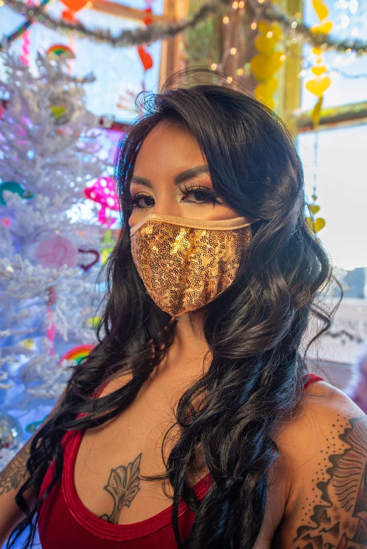J. Valentine Sequin Tailored Mask CH566 - J. Valentine - Flyclothing LLC