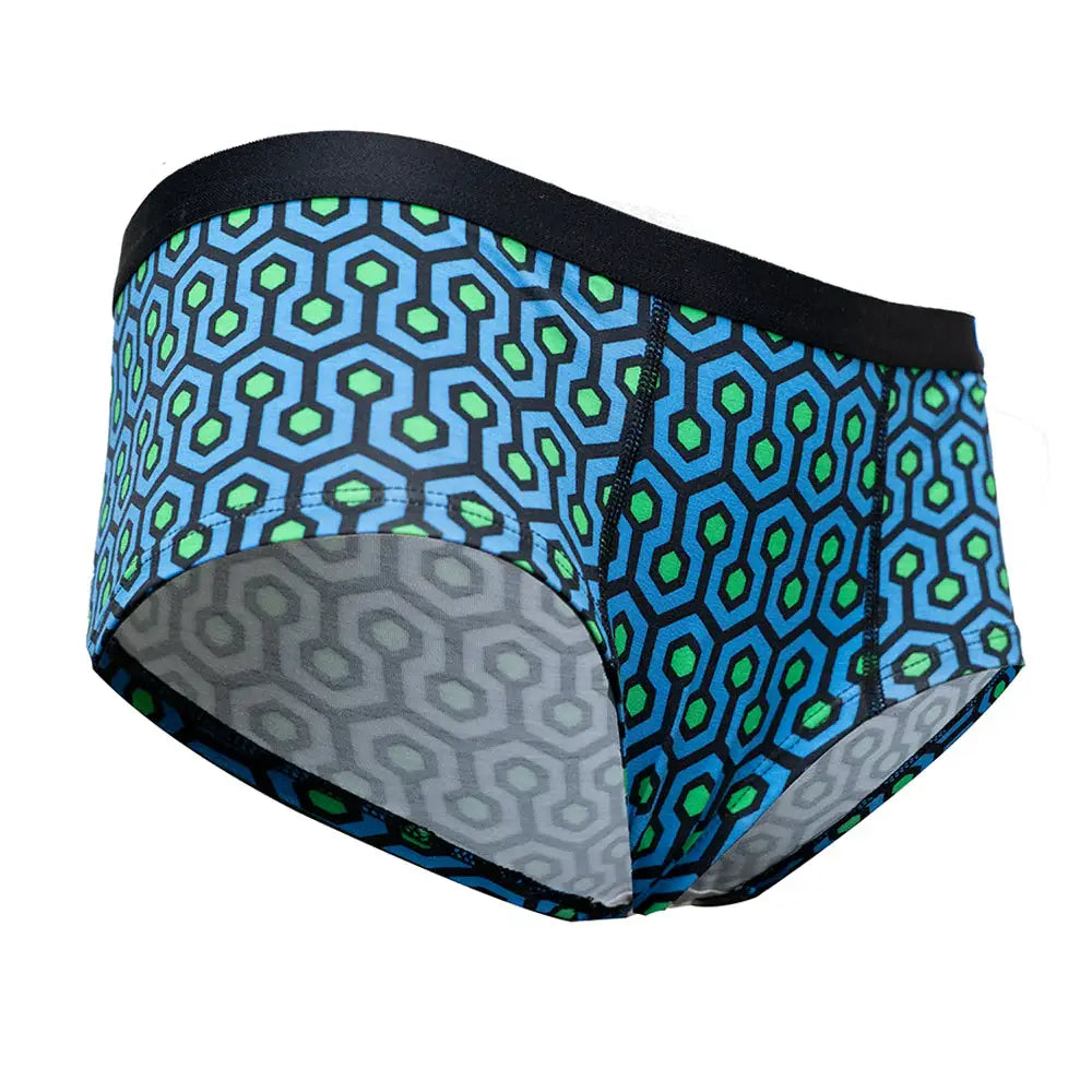 SHEATH Women's Bamboo Hexagon Cheeky Boyshorts - SHEATH UNDERWEAR - Flyclothing LLC