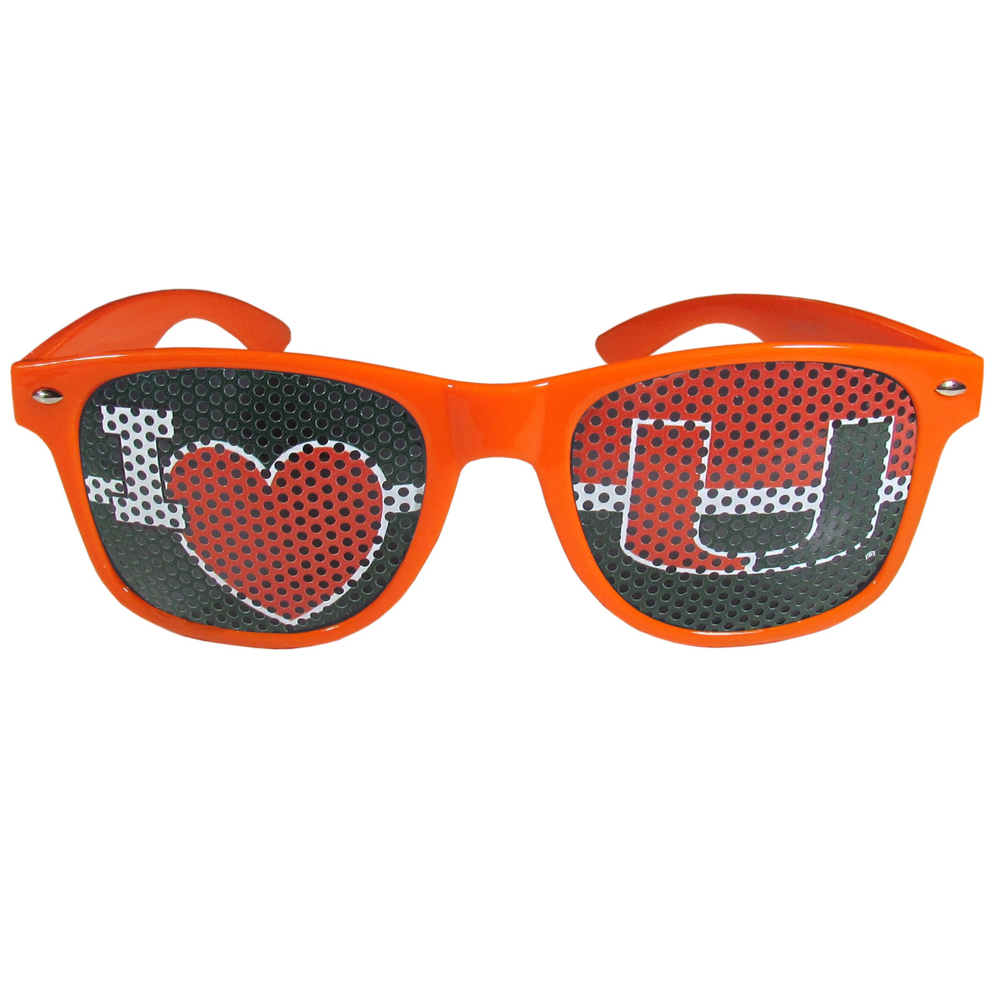 Miami Hurricanes I Heart Game Day Shades