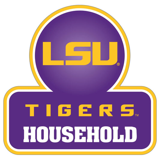 LSU Tigers Household Auto Decal - LSU Tigers