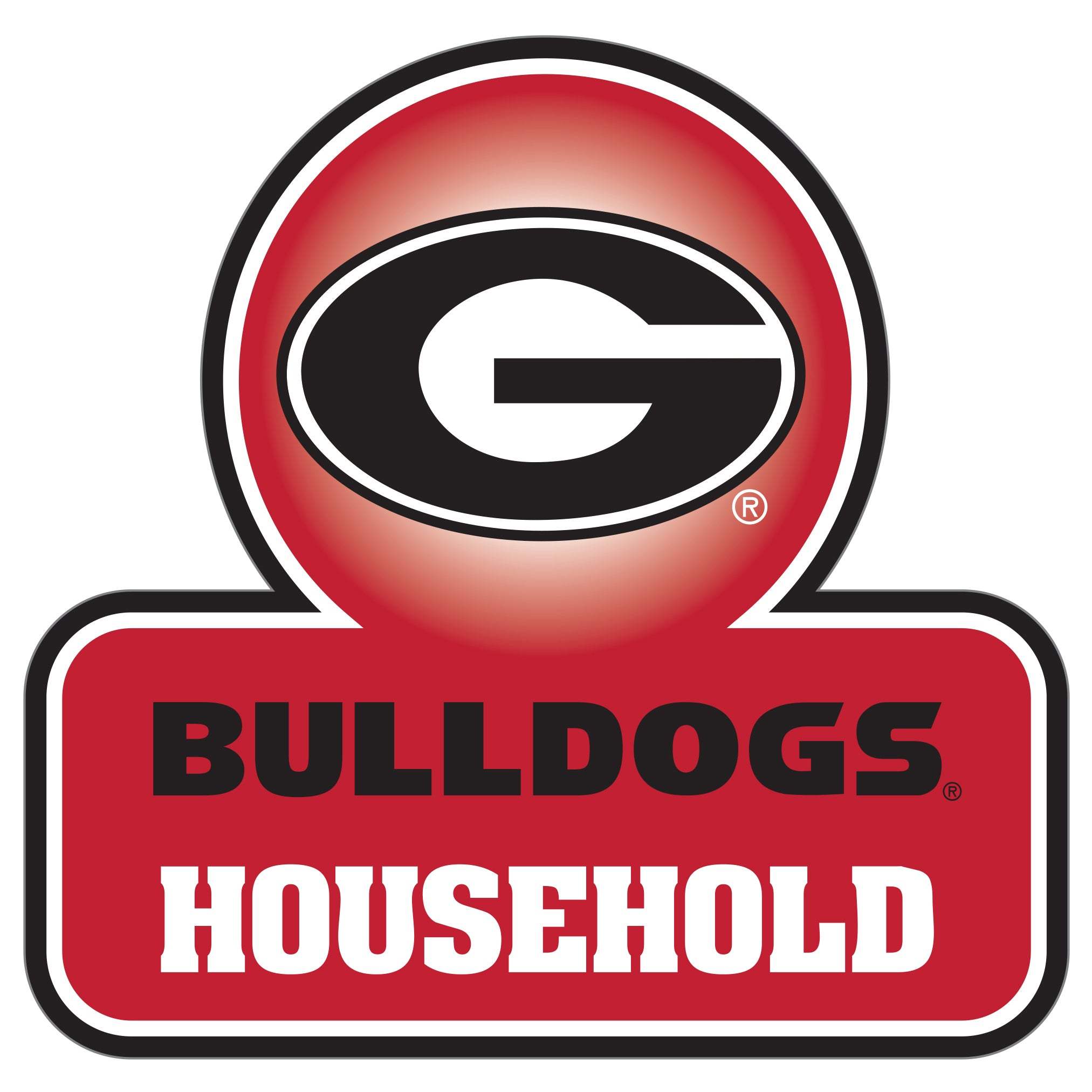 Georgia Bulldogs Household Auto Decal - Georgia Bulldogs - Flyclothing LLC
