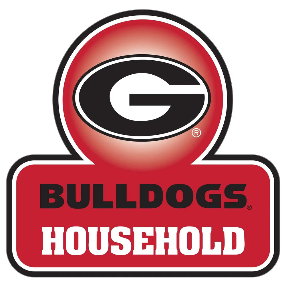 Georgia Bulldogs Household Auto Decal - Georgia Bulldogs