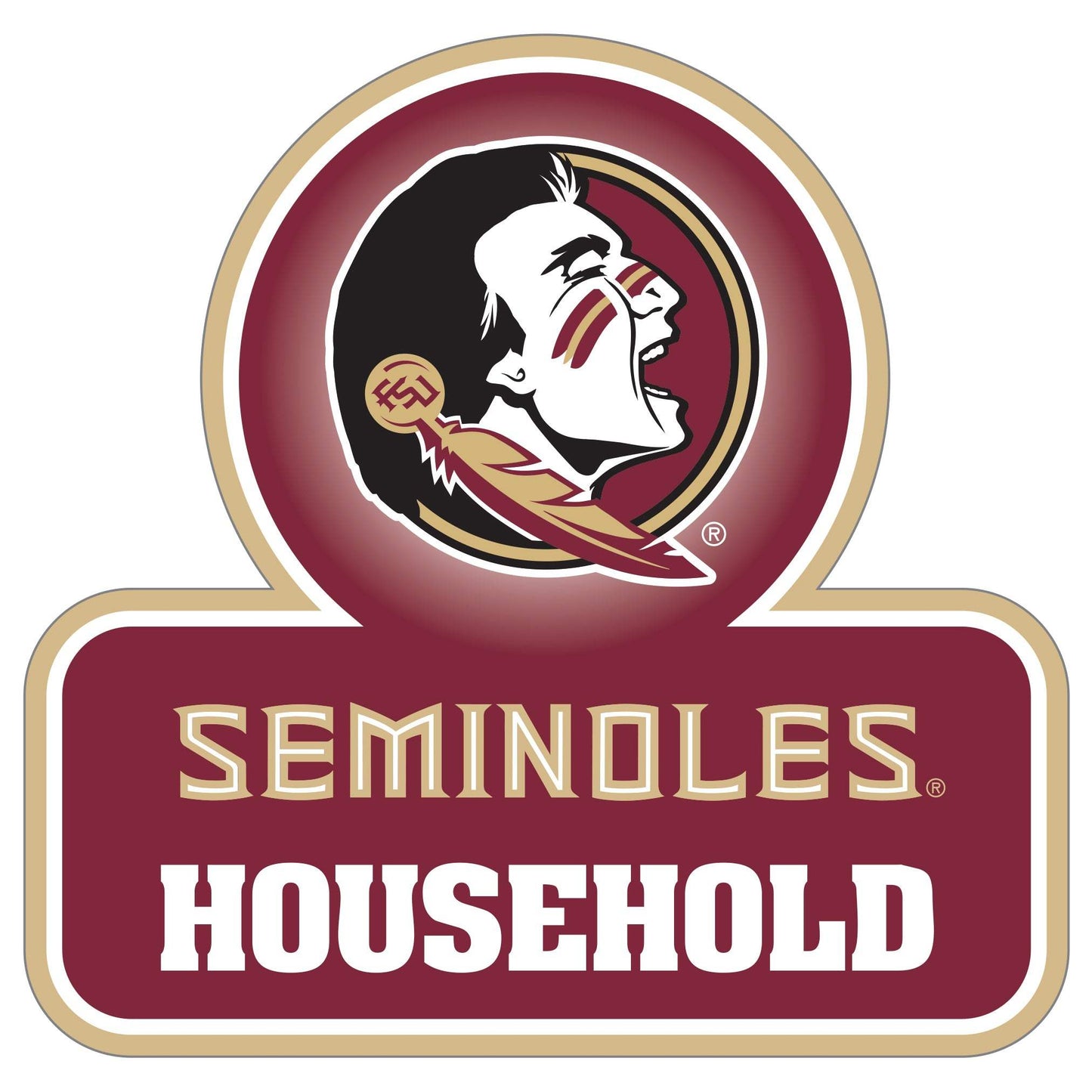 Florida St. Seminoles Household Auto Decal - Florida St. Seminoles - Flyclothing LLC
