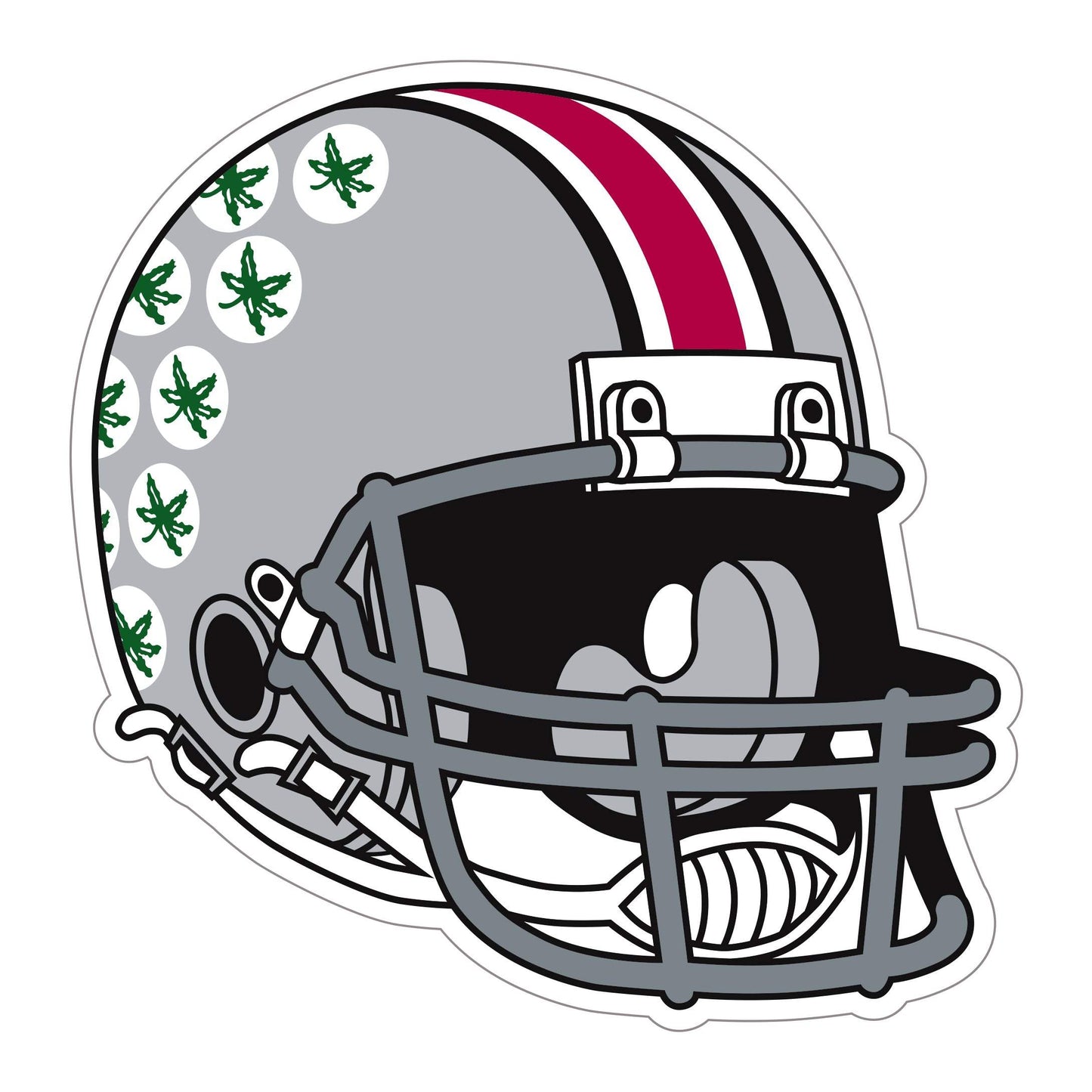 Ohio St. Buckeyes Helmet Auto Decal - Ohio State Buckeyes - Flyclothing LLC