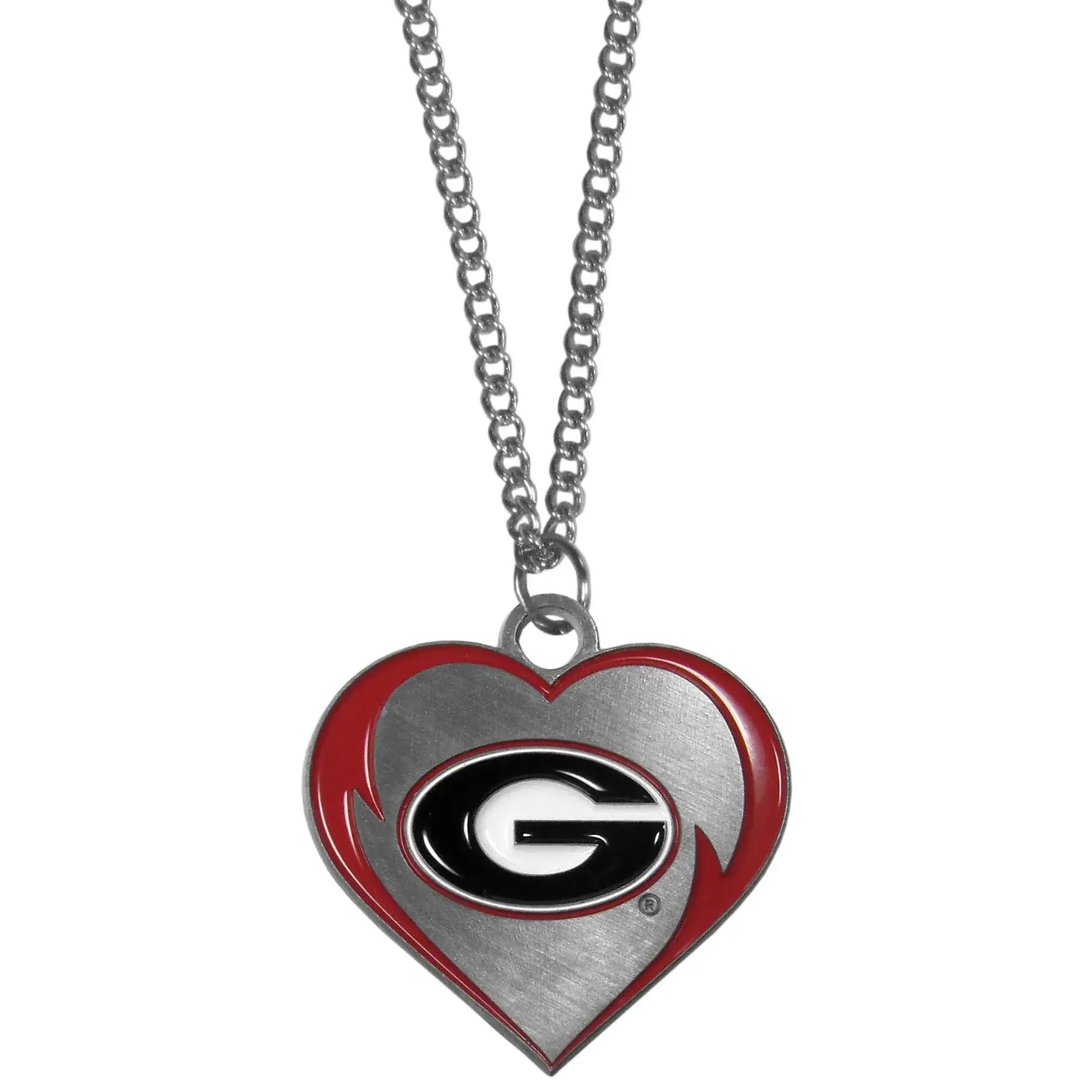 Georgia Bulldogs Heart Necklace - Georgia Bulldogs - Flyclothing LLC