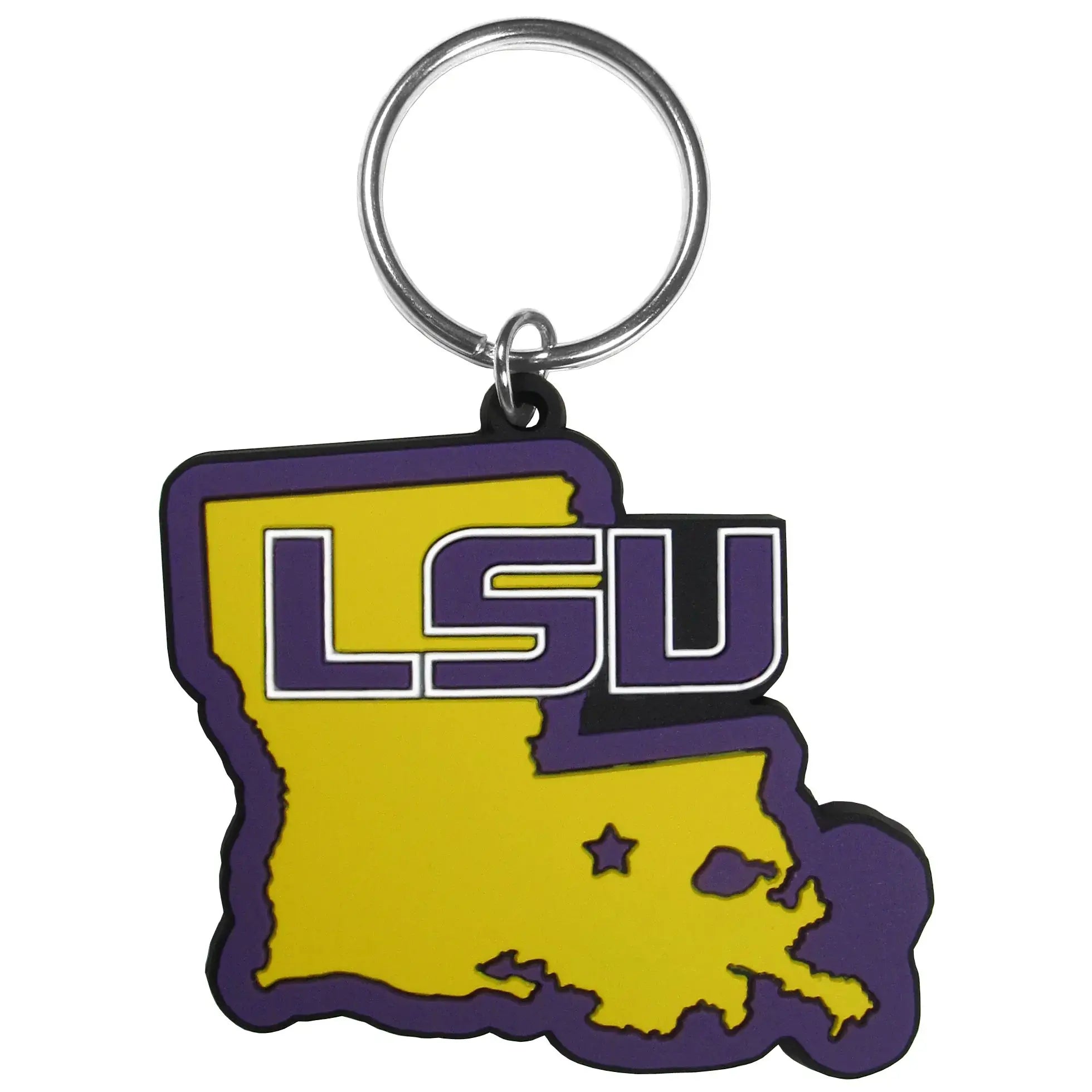 LSU Tigers Home State Flexi Key Chain - LSU Tigers - Flyclothing LLC