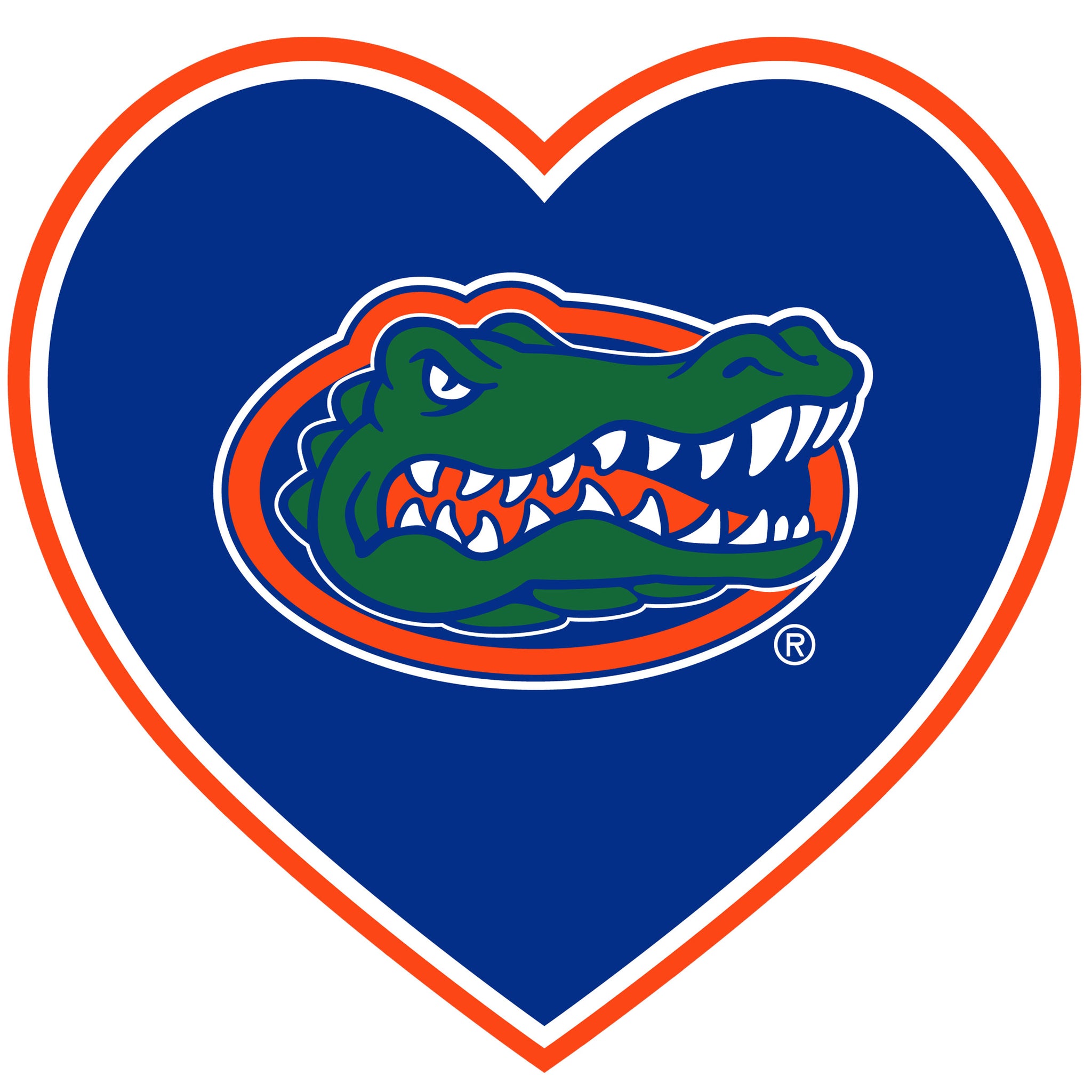 Florida Gators Heart Decal