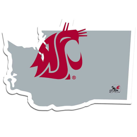 Washington St. Cougars Home State Decal - Washington St. Cougars - Flyclothing LLC