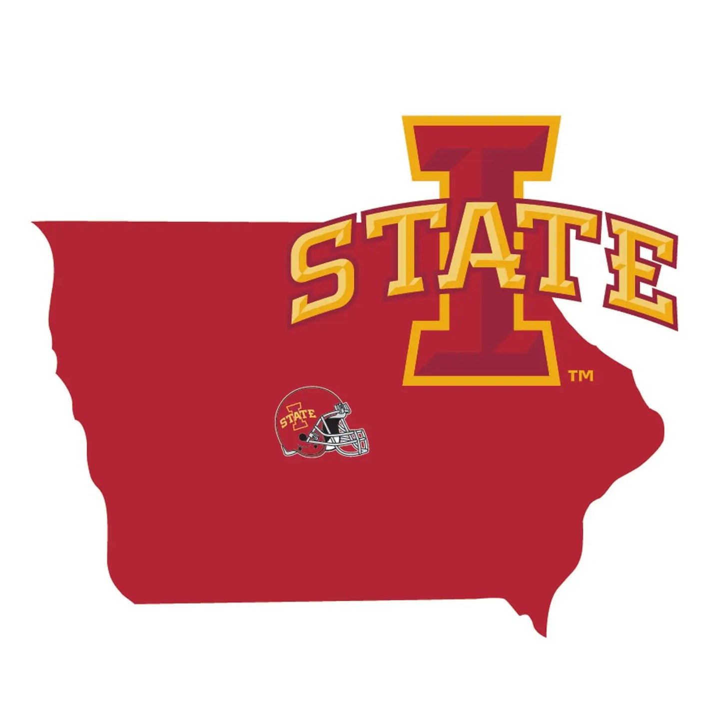 Iowa St. Cyclones Home State Decal - Iowa St. Cyclones - Flyclothing LLC