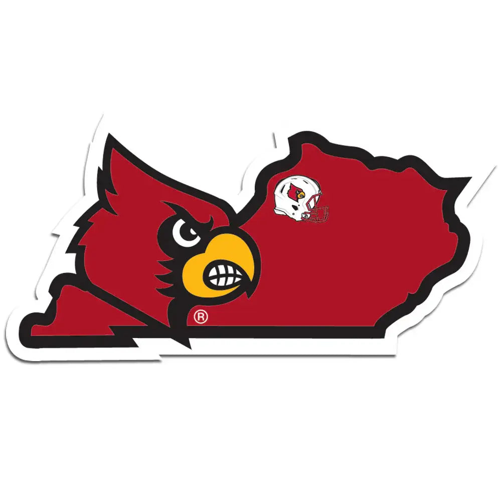 Louisville Cardinals Home State Decal - Louisville Cardinals - Flyclothing LLC