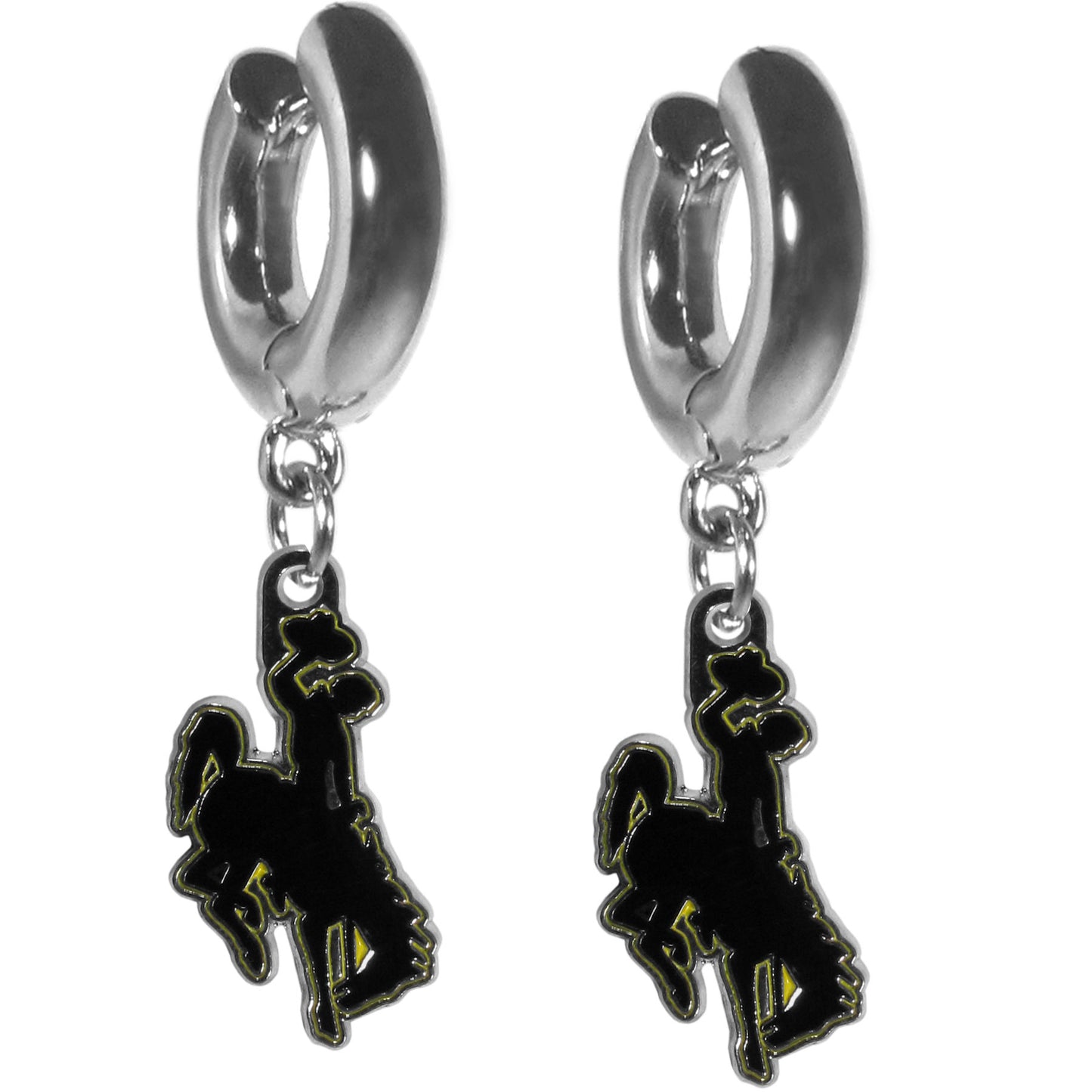 Wyoming Cowboy Huggie Hoop Earrings - Wyoming Cowboy - Flyclothing LLC