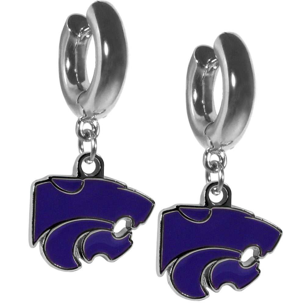 Kansas St. Wildcats Huggie Hoop Earrings - Kansas St. Wildcats