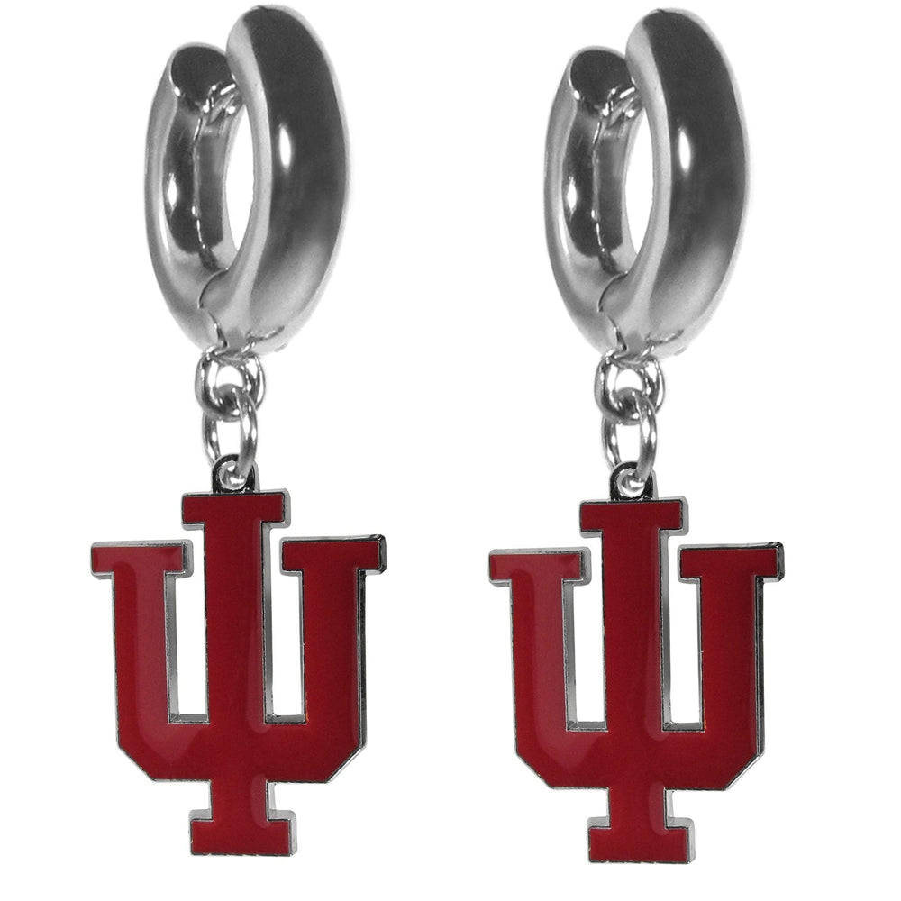 Indiana Hoosiers Huggie Hoop Earrings - Indiana Hoosiers