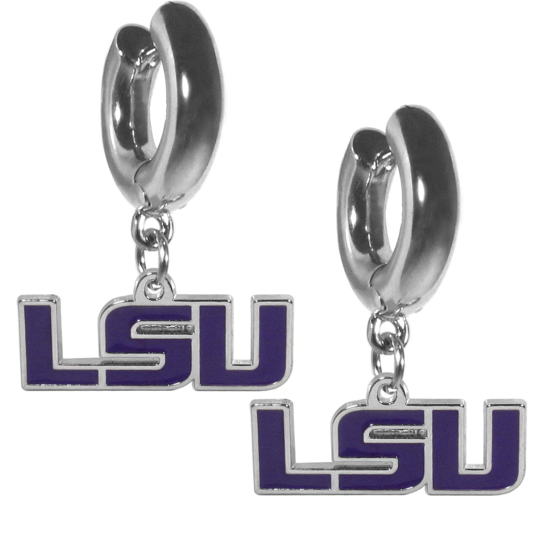 LSU Tigers Huggie Hoop Earrings - LSU Tigers - Flyclothing LLC