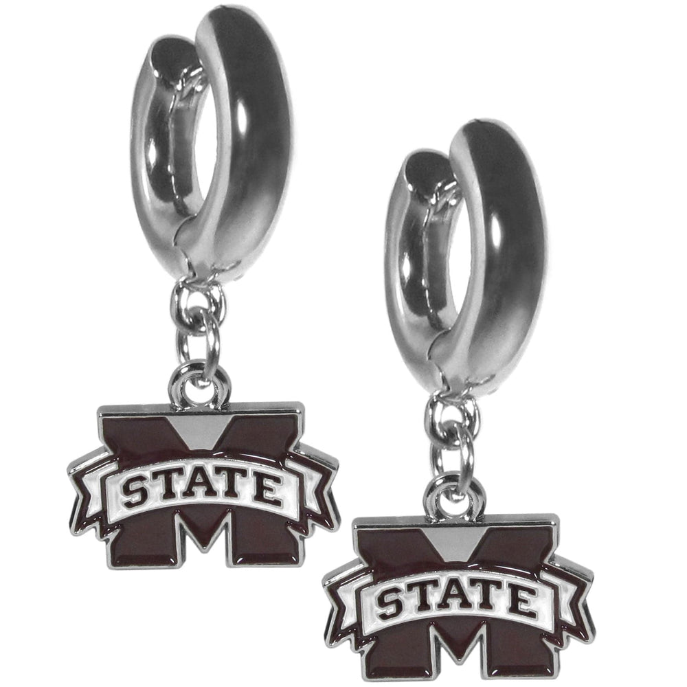Mississippi St. Bulldogs Huggie Hoop Earrings - Mississippi St. Bulldogs
