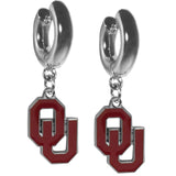 Oklahoma Sooners Huggie Hoop Earrings - Oklahoma Sooners