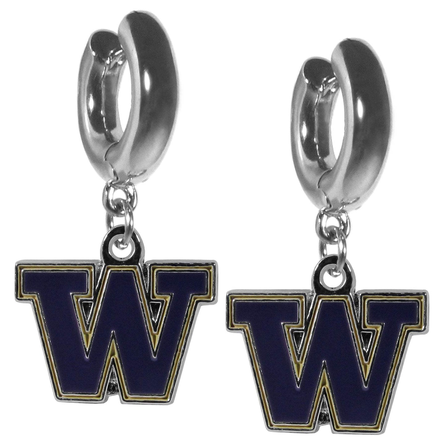 Washington Huskies Huggie Hoop Earrings - Washington Huskies - Flyclothing LLC