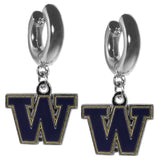 Washington Huskies Huggie Hoop Earrings - Washington Huskies