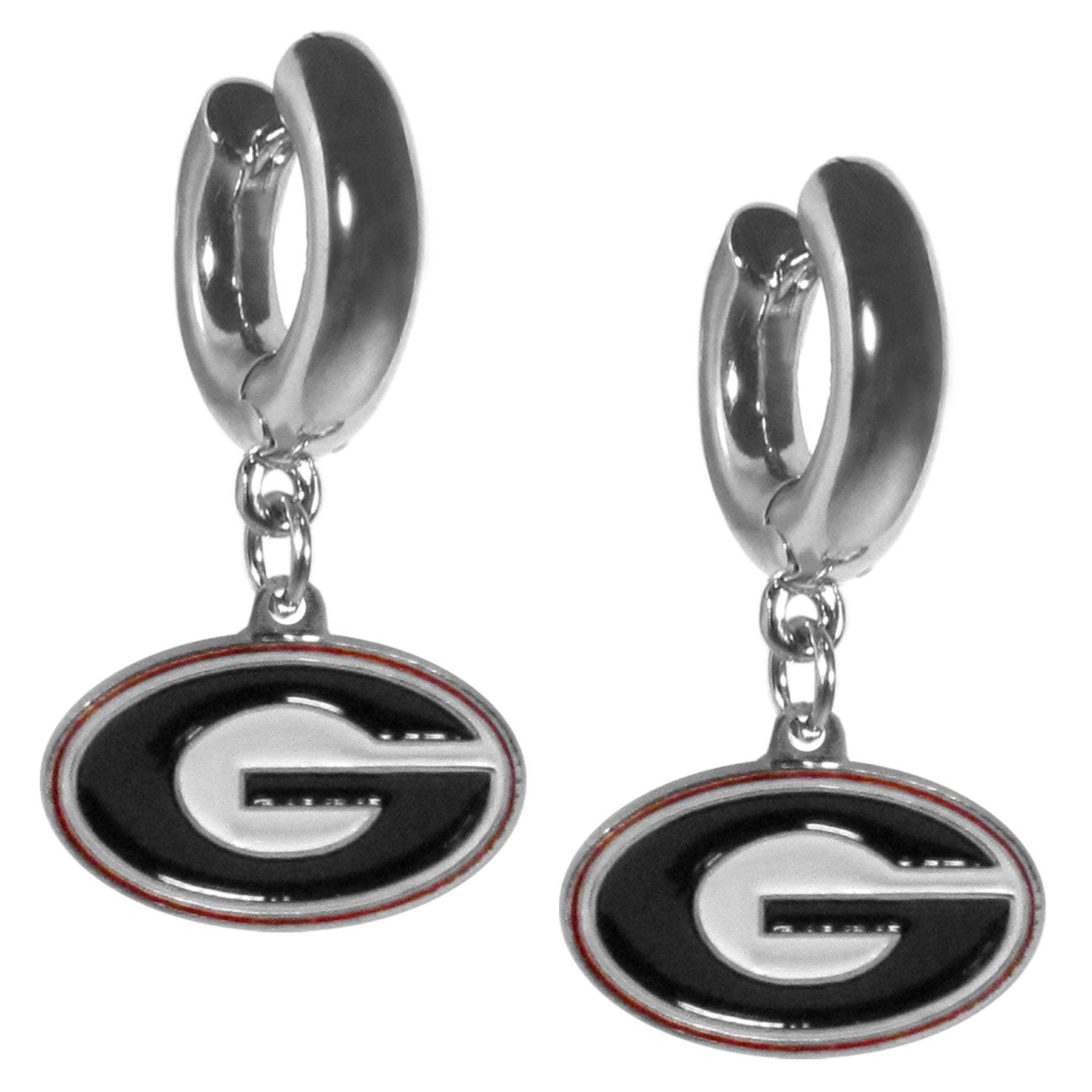 Georgia Bulldogs Huggie Hoop Earrings - Georgia Bulldogs - Flyclothing LLC