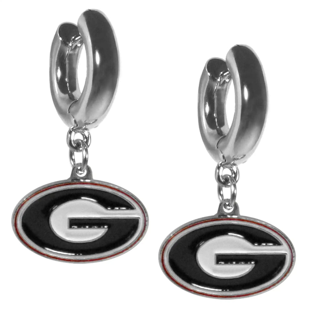 Georgia Bulldogs Huggie Hoop Earrings - Georgia Bulldogs