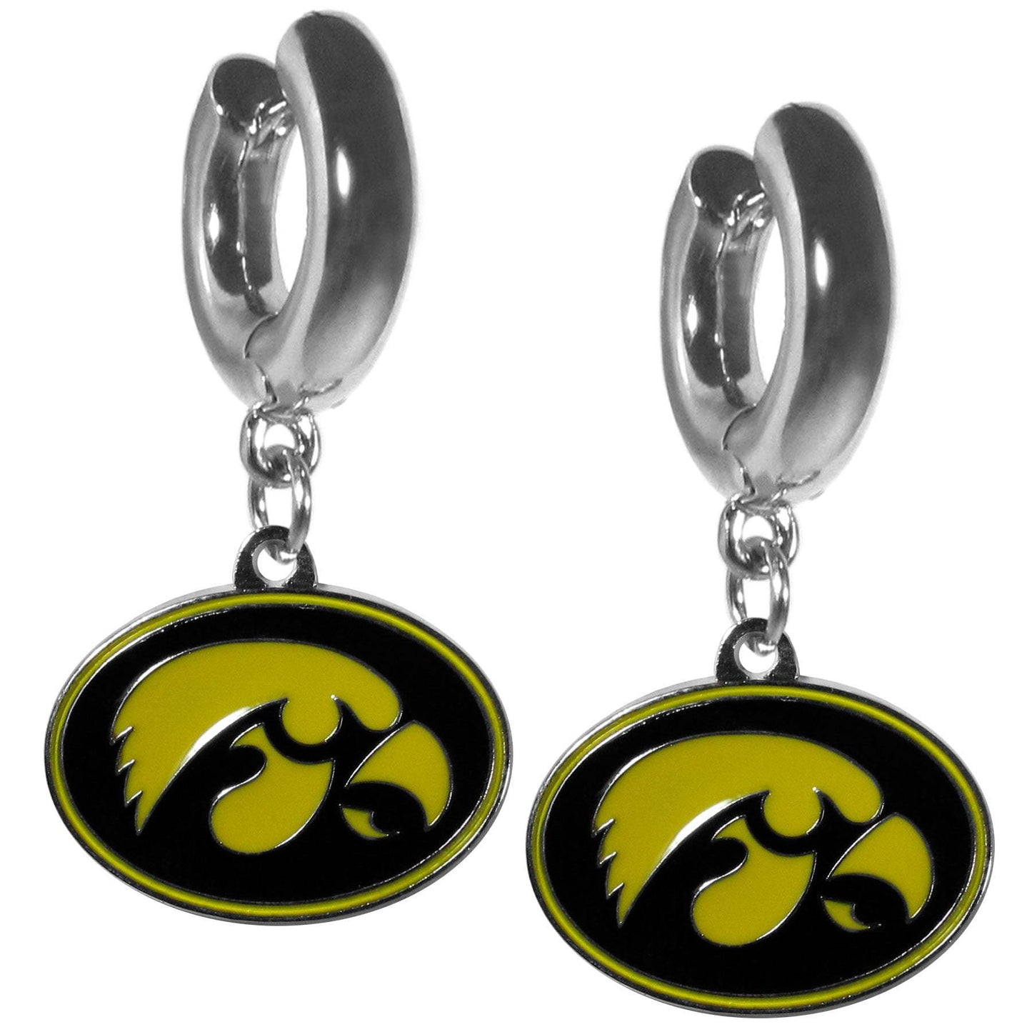 Iowa Hawkeyes Huggie Hoop Earrings - Iowa Hawkeyes - Flyclothing LLC