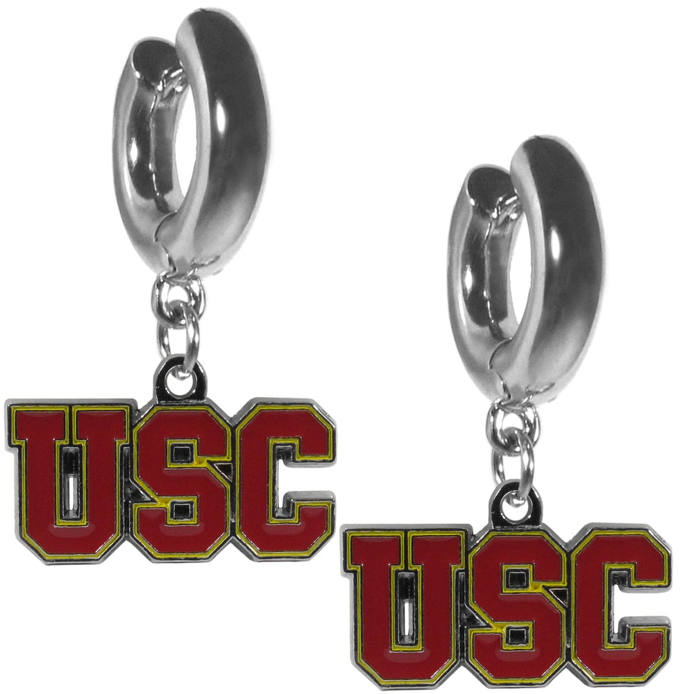 USC Trojans Huggie Hoop Earrings - USC Trojans