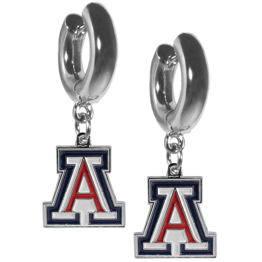 Arizona Wildcats Huggie Hoop Earrings - Arizona Wildcats