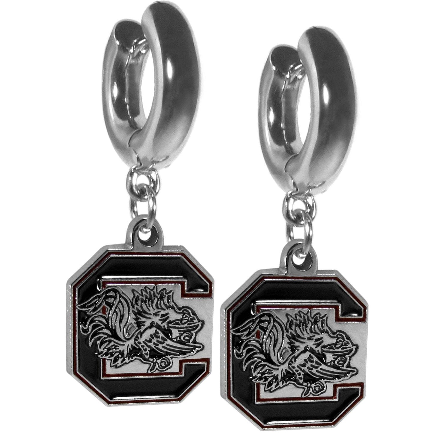 S. Carolina Gamecocks Huggie Hoop Earrings - S. Carolina Gamecocks - Flyclothing LLC