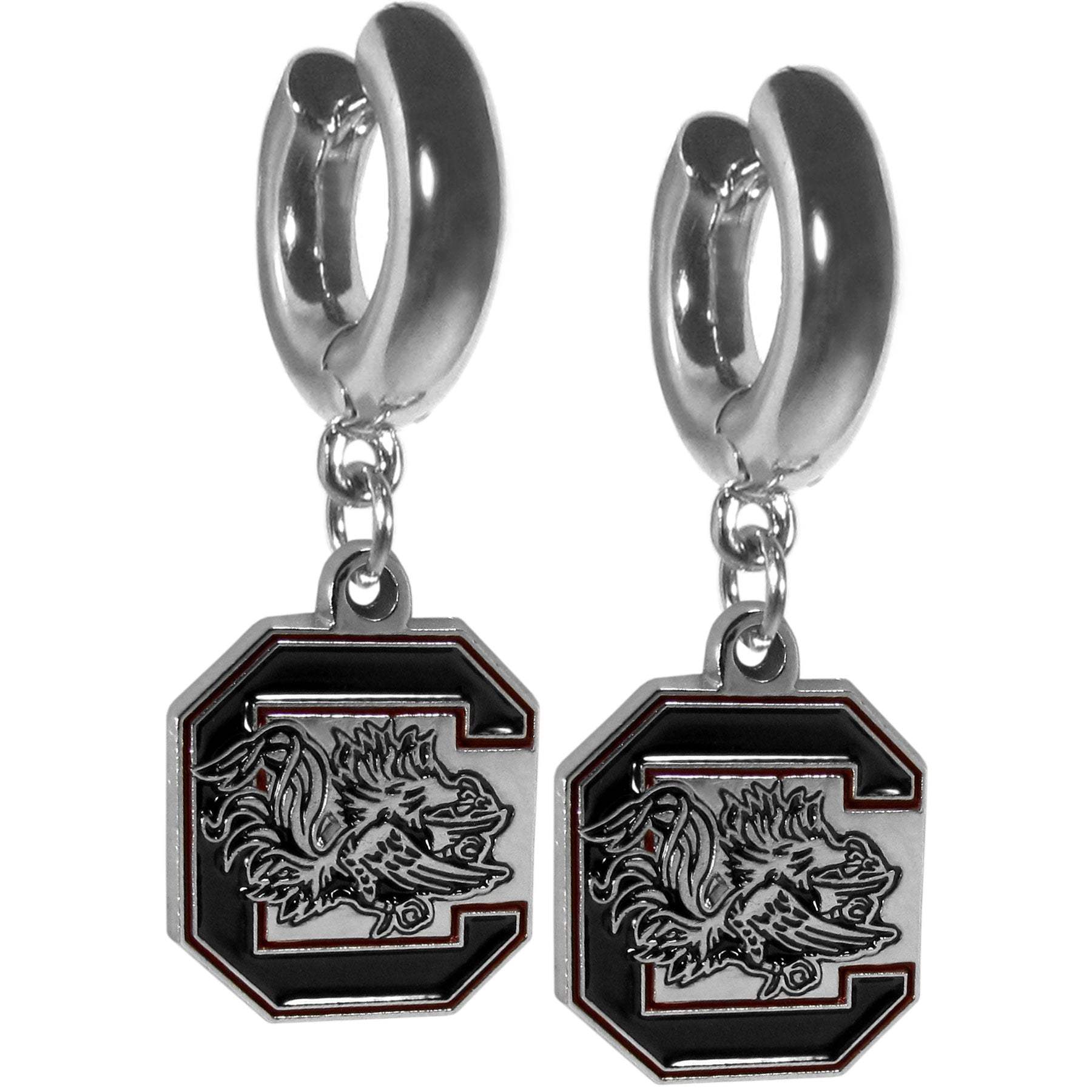 S. Carolina Gamecocks Huggie Hoop Earrings - S. Carolina Gamecocks - Flyclothing LLC