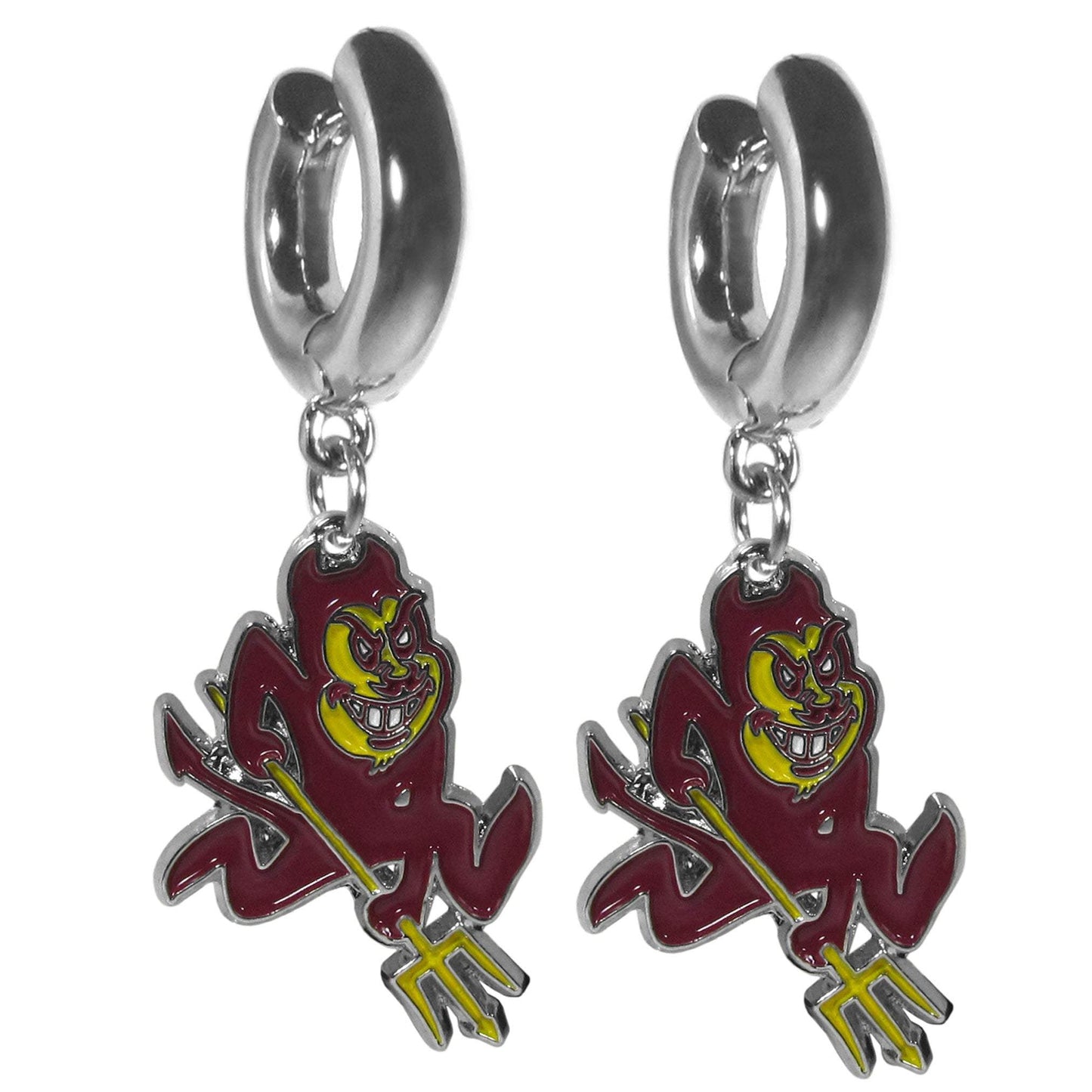 Arizona St. Sun Devils Huggie Hoop Earrings - Arizona St. Sun Devils - Flyclothing LLC