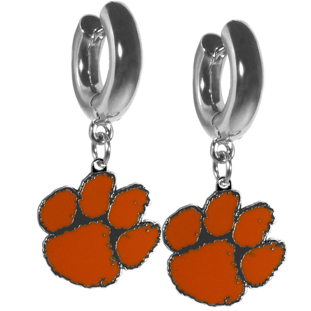 Clemson Tigers Huggie Hoop Earrings - Clemson Tigers