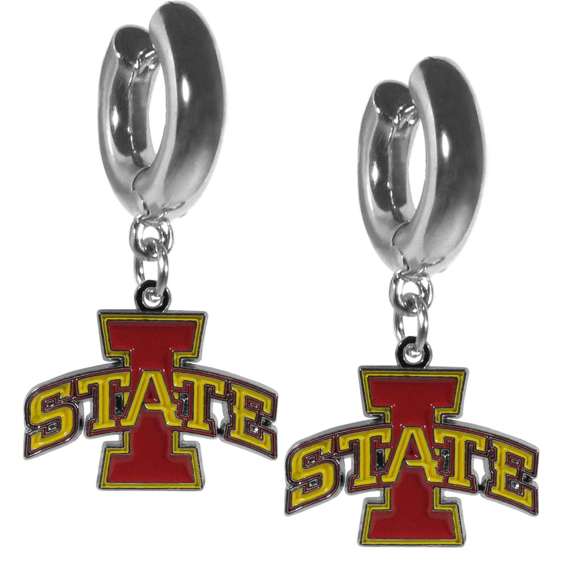 Iowa St. Cyclones Huggie Hoop Earrings - Iowa St. Cyclones - Flyclothing LLC