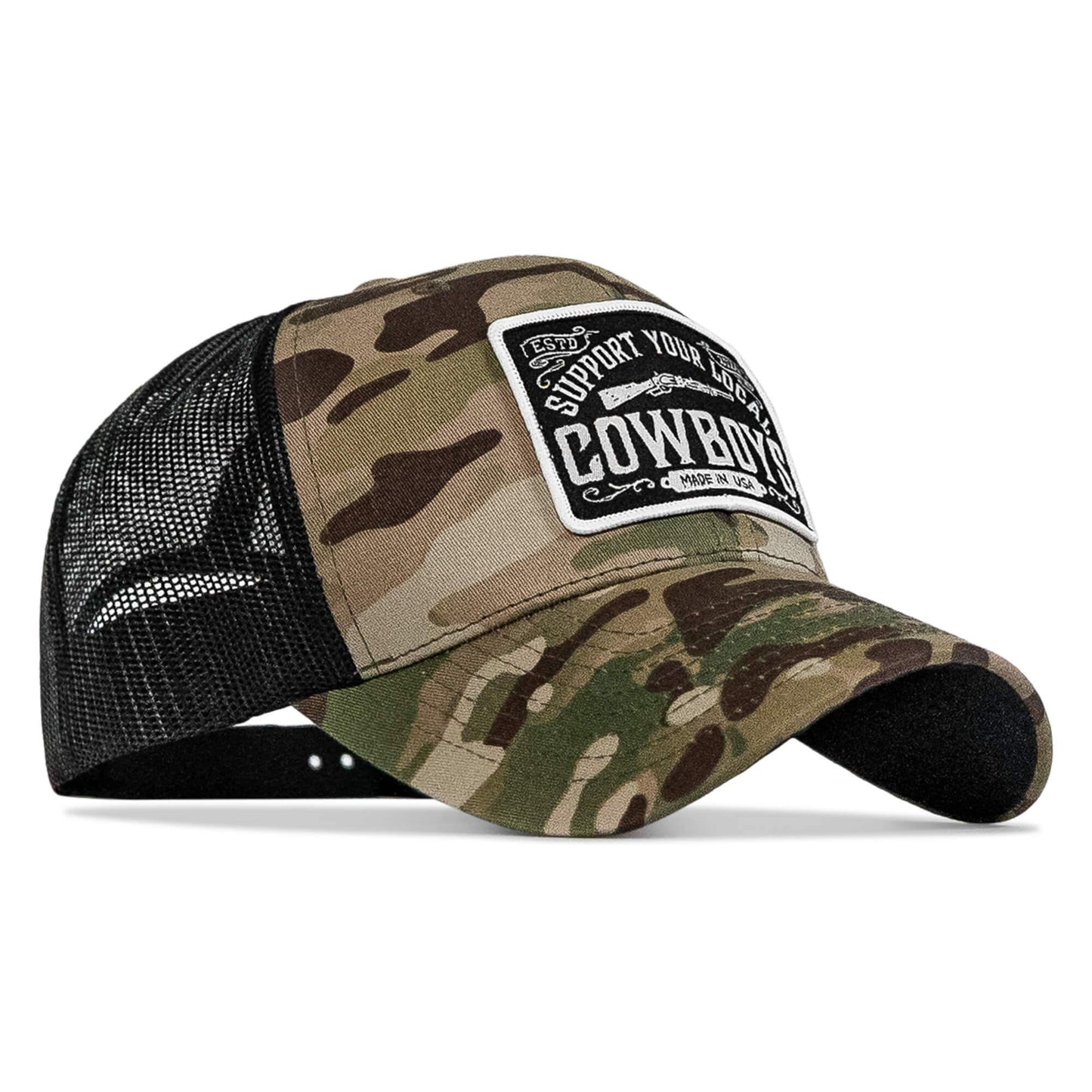 Support Your Local Cowboys Patch Snapback Hat - DIRTY COWBOY USA - Flyclothing LLC
