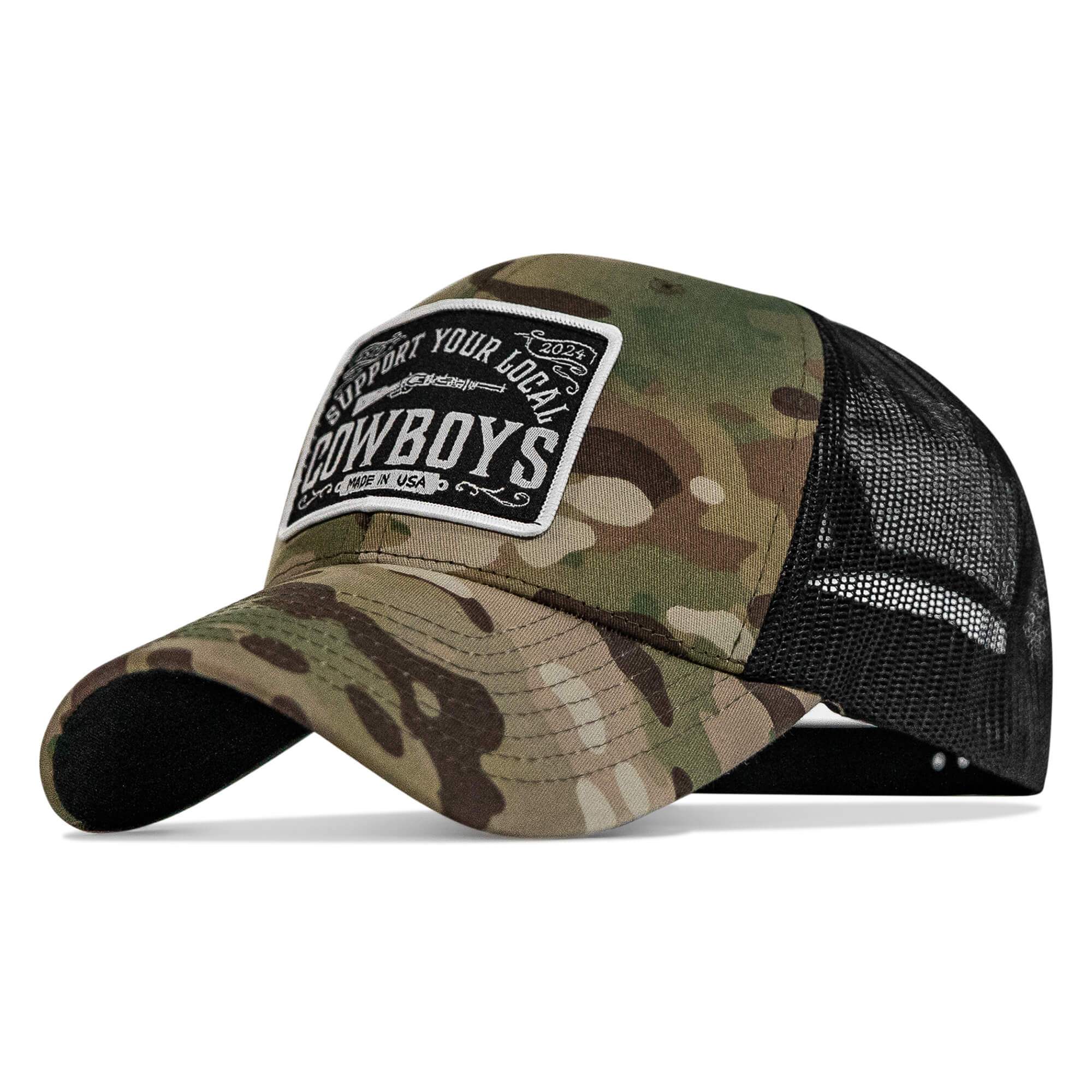 Support Your Local Cowboys Patch Snapback Hat - DIRTY COWBOY USA - Flyclothing LLC