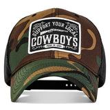 Support Your Local Cowboys Patch Snapback Hat - DIRTY COWBOY USA - Flyclothing LLC