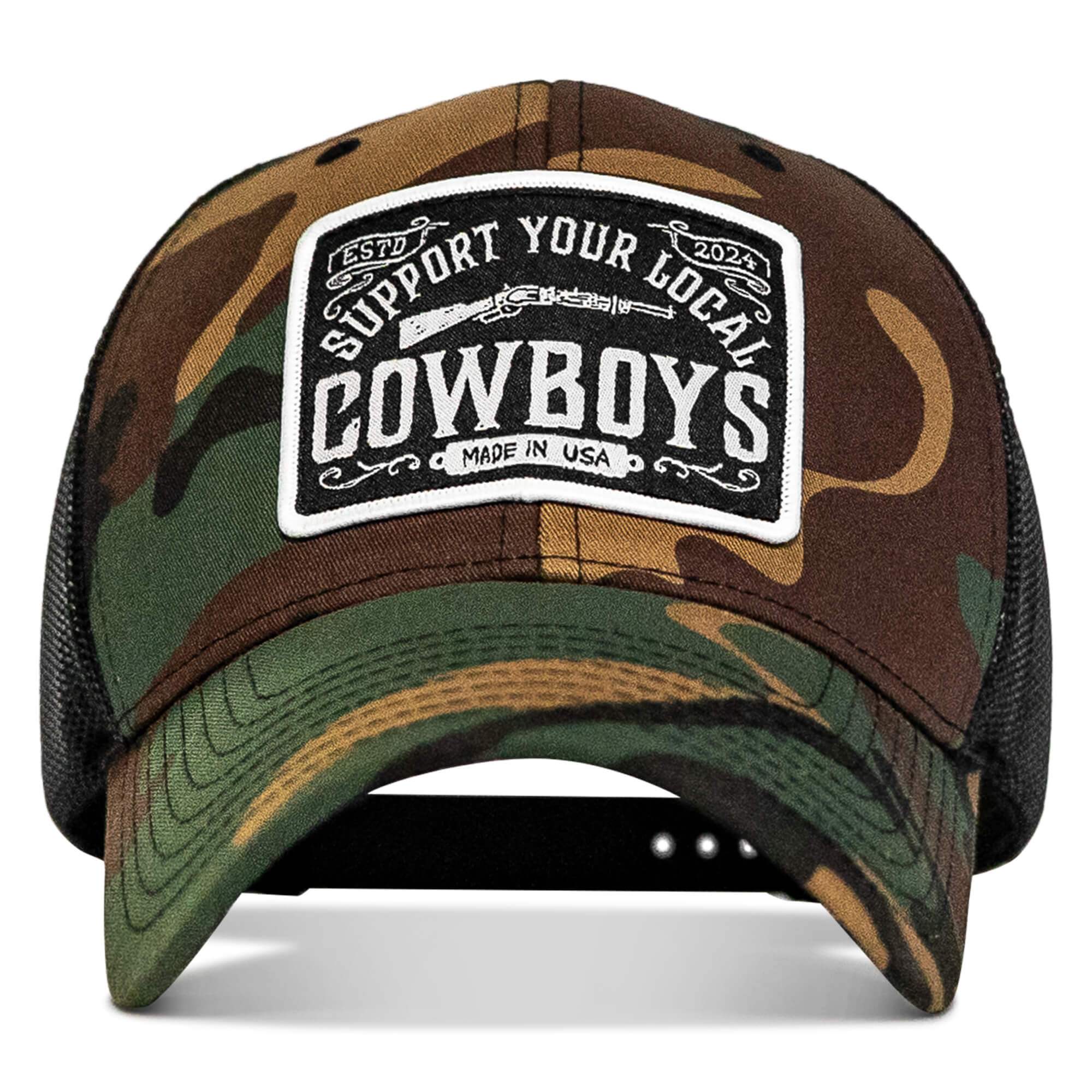 Support Your Local Cowboys Patch Snapback Hat - DIRTY COWBOY USA - Flyclothing LLC