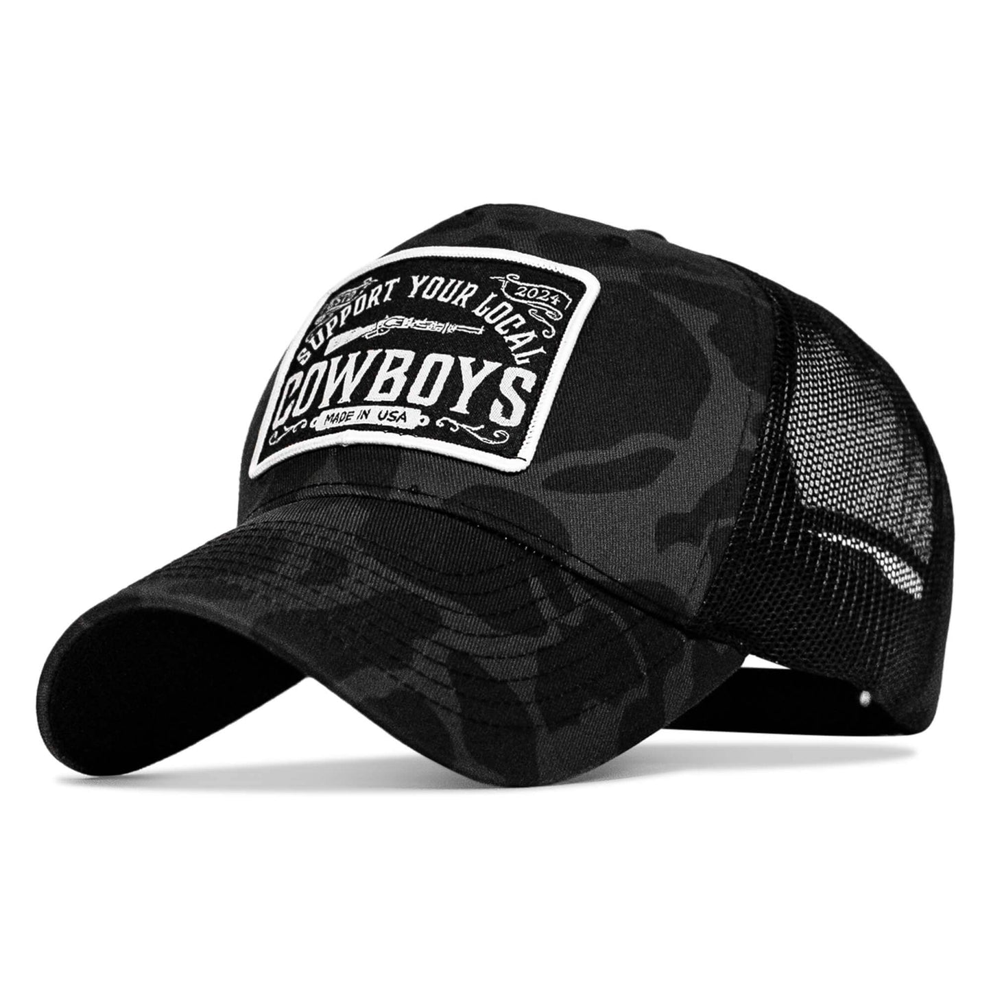 Support Your Local Cowboys Patch Snapback Hat - DIRTY COWBOY USA - Flyclothing LLC