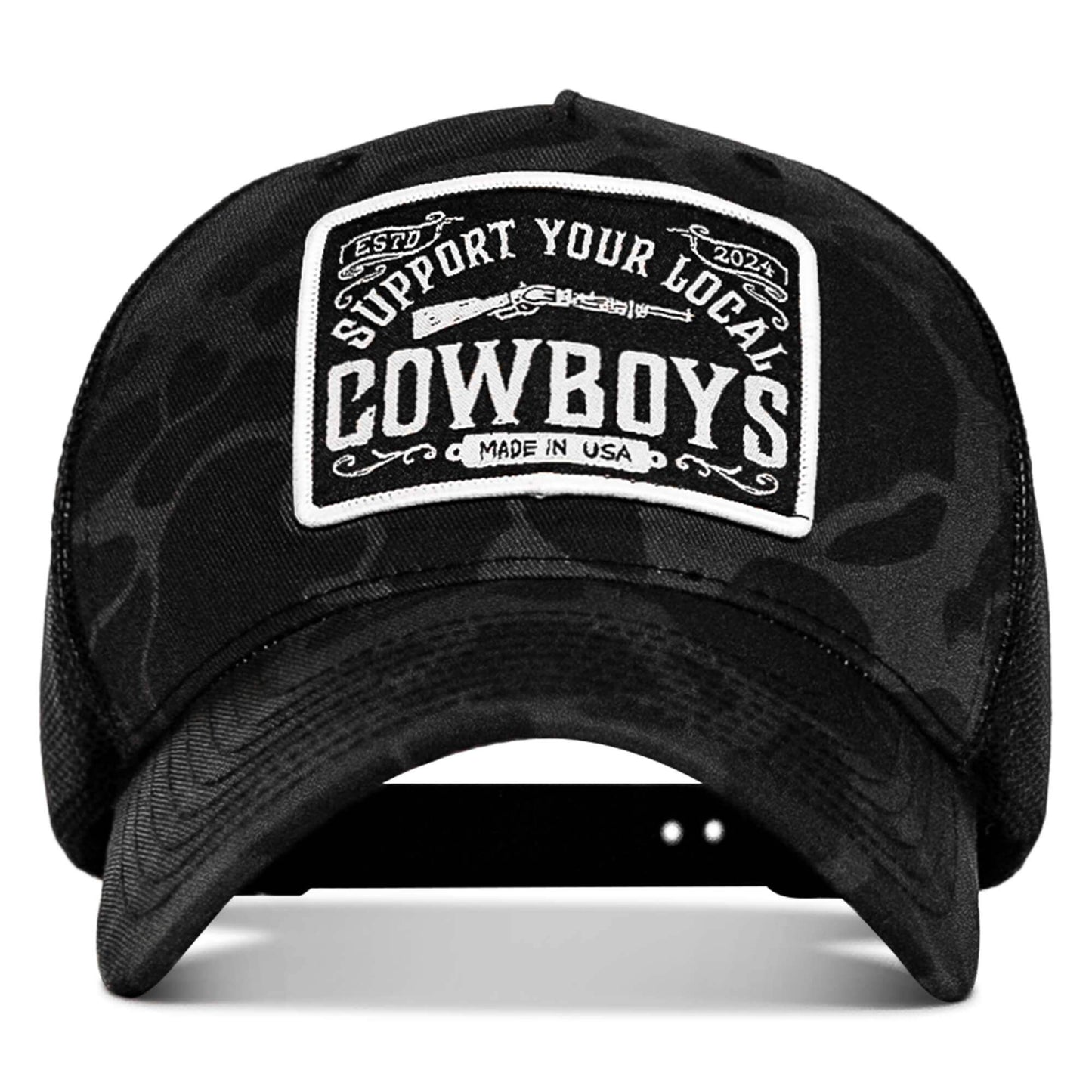 Support Your Local Cowboys Patch Snapback Hat - DIRTY COWBOY USA - Flyclothing LLC