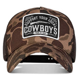 Support Your Local Cowboys Patch Snapback Hat - DIRTY COWBOY USA - Flyclothing LLC