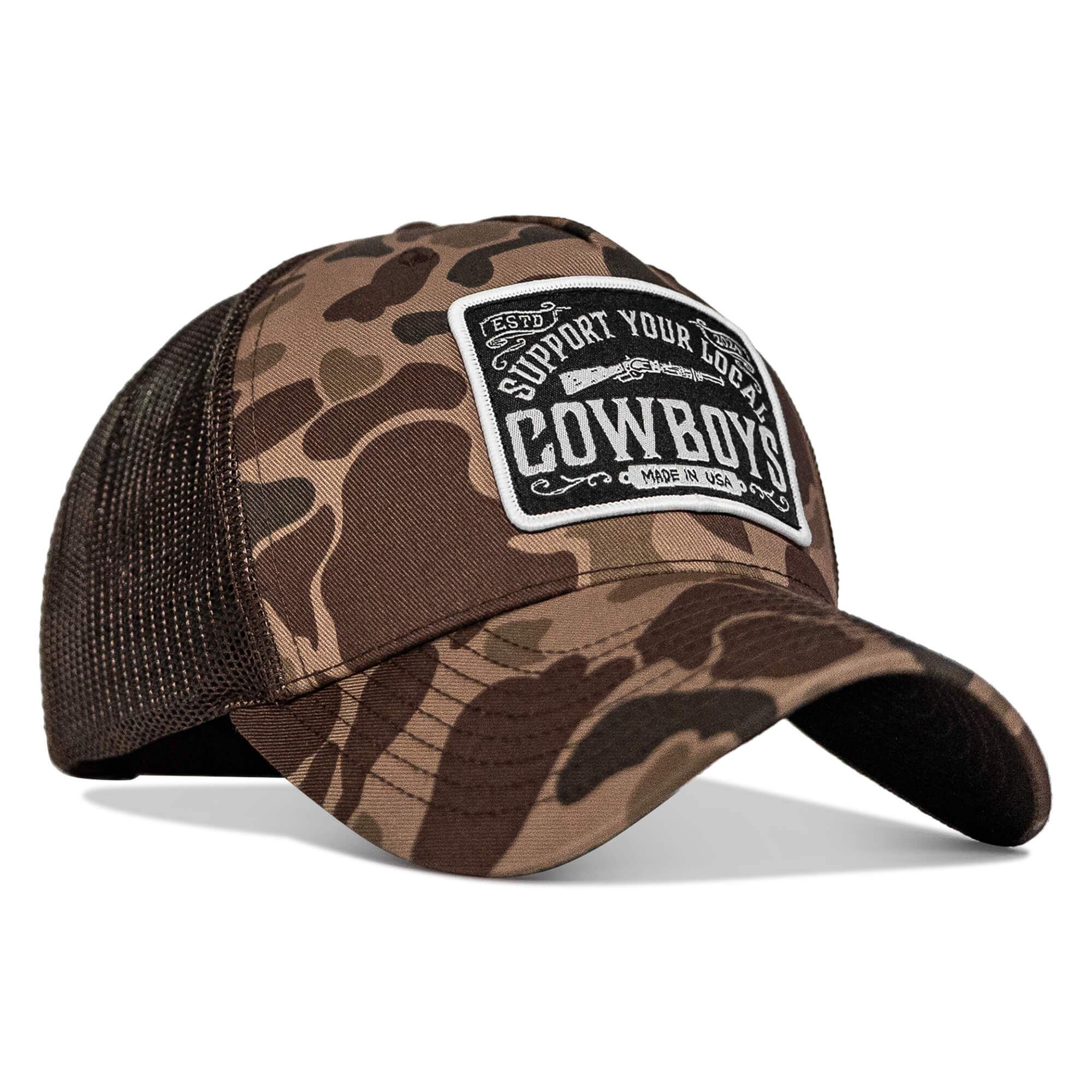Support Your Local Cowboys Patch Snapback Hat - DIRTY COWBOY USA - Flyclothing LLC