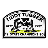 State Champions Tiddy Tugger PVC Velcro Patch - DIRTY COWBOY USA - Flyclothing LLC
