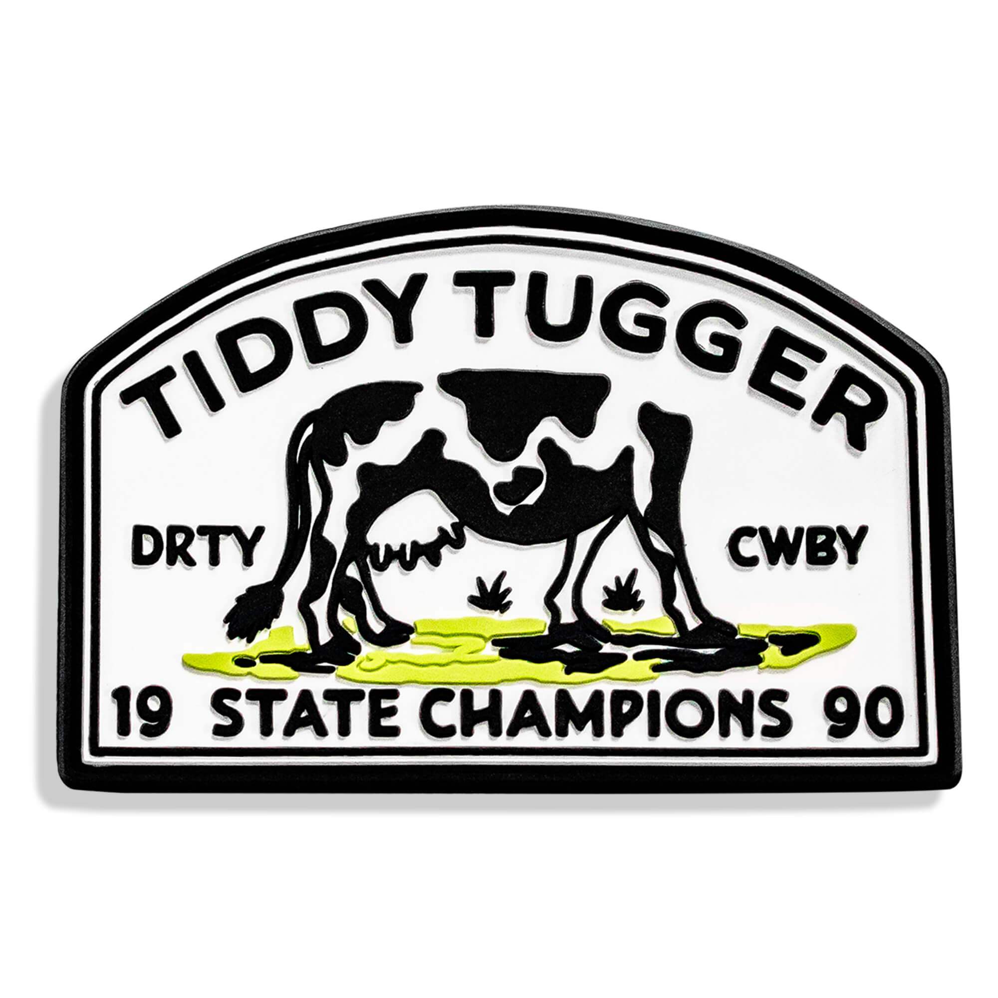 State Champions Tiddy Tugger PVC Velcro Patch - DIRTY COWBOY USA - Flyclothing LLC